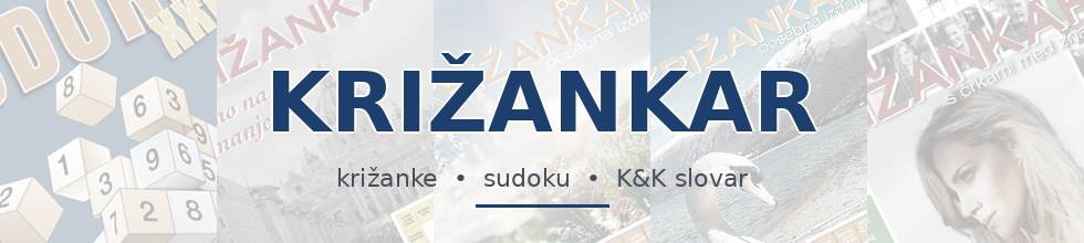 KRIŽANKAR – križanke, sudoku, K&K slovar